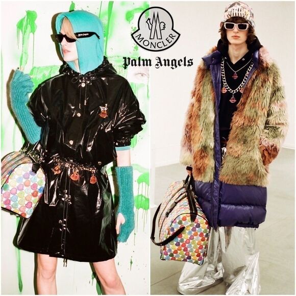 Limited Edition RARE Moncler x Palm Angels Silver Logo Chain Belt / Necklace - Picture 4 of 16